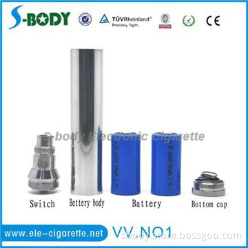 2014 newest variable voltage e cig batteries VV-NO.1 battery